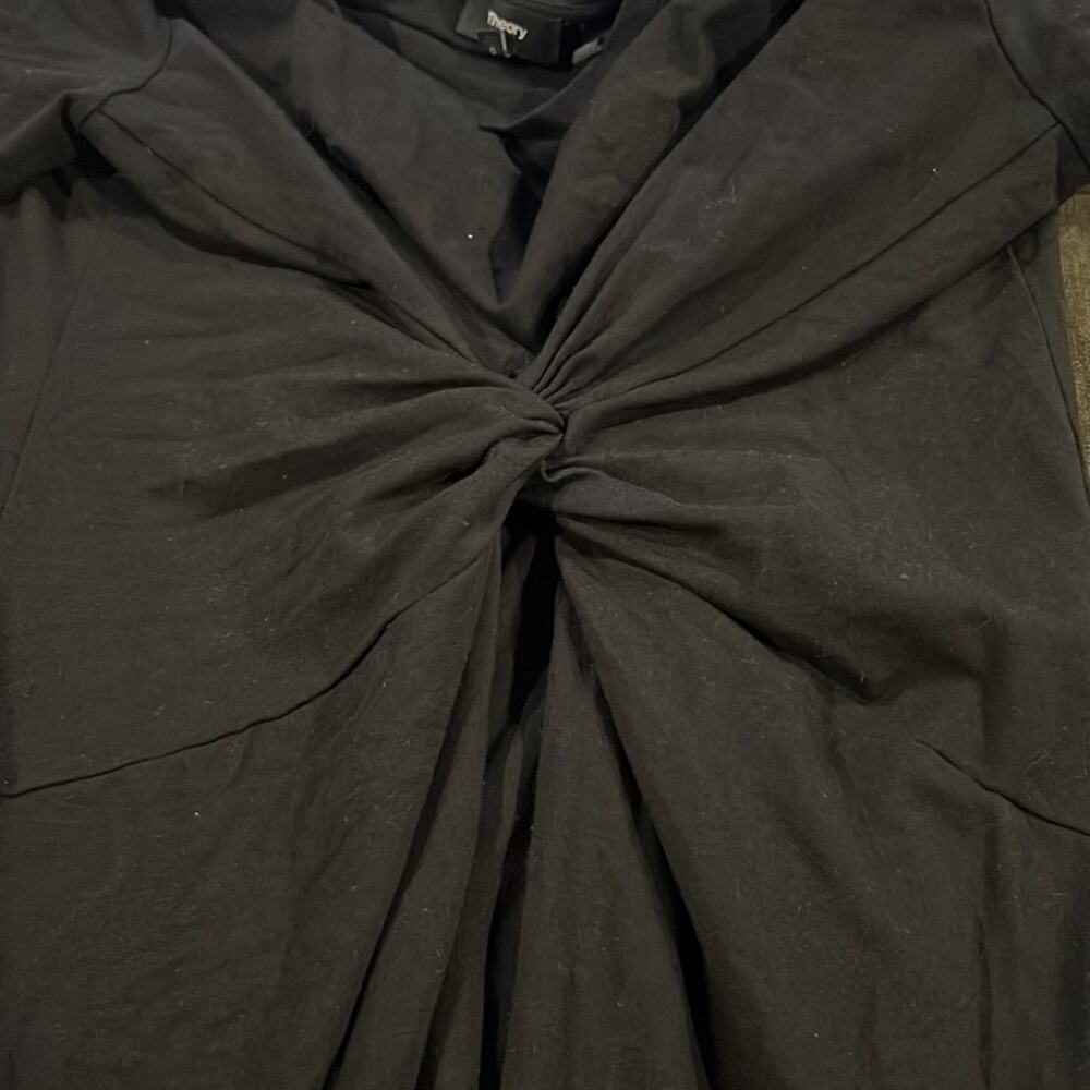 Theory front twist tshirt dress (black ) size Large - Picture 3 of 4